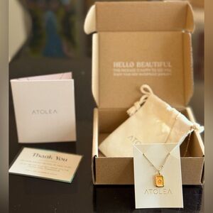Atolea Starlight Necklace in Gold NWT NWB
